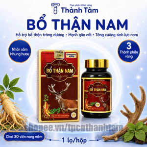 Viên uống BỔ THẬN NAM 30V bổ thận tráng dương, tăng cường sinh lý, giảm xuất sớm.