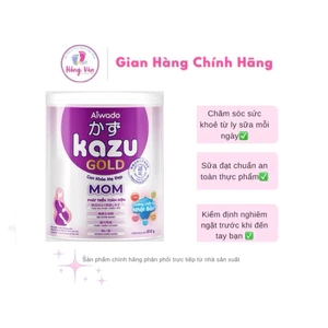 {Chính hãng} Sữa Bột Kazu Gold Mom Aiwado - sữa bầu Bổ Sung Dinh Dưỡng Đủ Đầy cho mẹ mang thai, cho con bú 810g