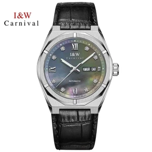 Đồng Hồ Nam Chính Hãng I&W Carnival 751G-D15 Full Box Chống Nước Kính Sapphire (Máy Cơ Tự Động)