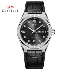 Đồng Hồ Nam Chính Hãng I&W Carnival 751G-D3 Full Box Chống Nước Kính Sapphire (Máy Cơ Tự Động)