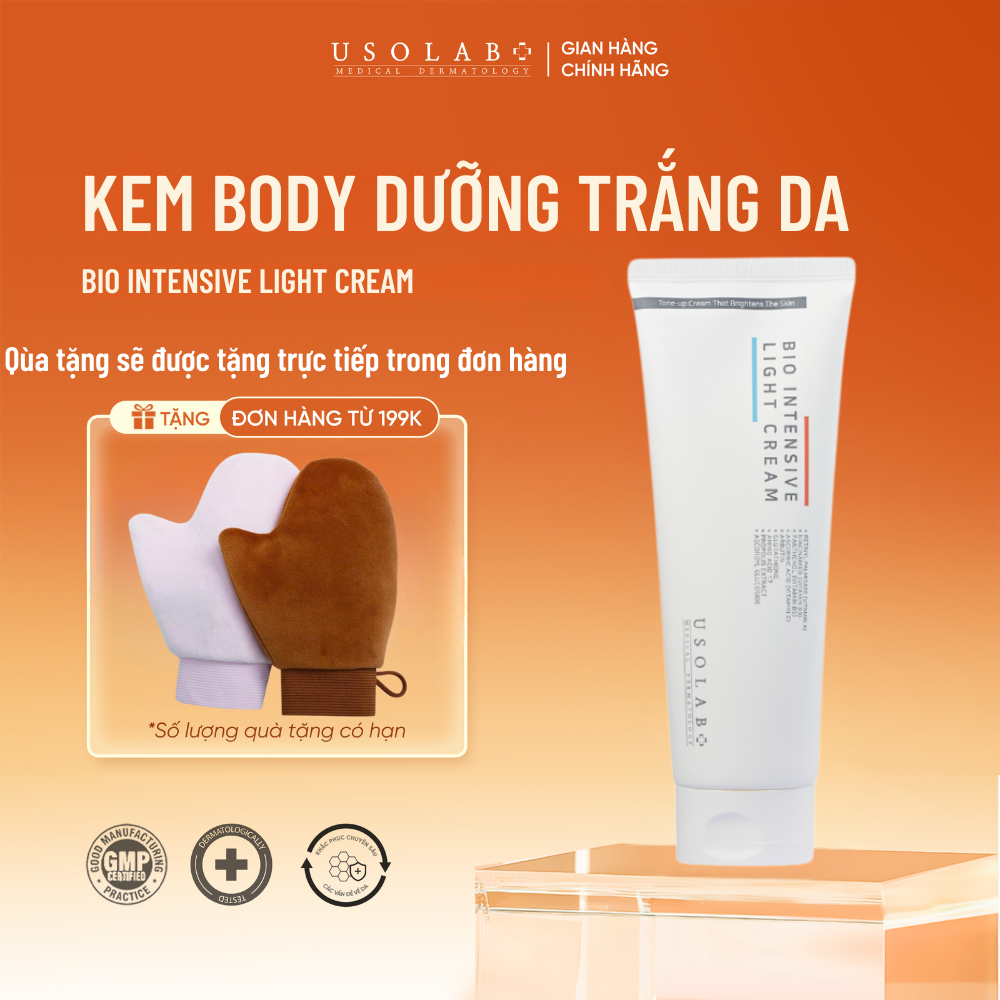Livestream Kem Body Trắng Da Usolab - Mờ Thâm Sạm, Dưỡng Ẩm Sáng Da Toàn Thân 250ml