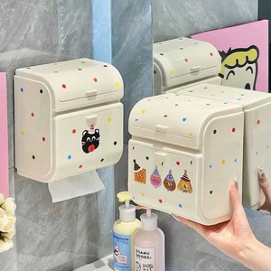 Hộp đựng giấy vệ sinh treo tường hoạ tiết dễ thương