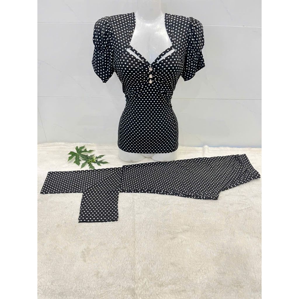 đồ bộ nữ trung niên họa tiết sang trọng vải thun aty hàn quốc