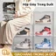 5 cái/10 cái Hộp Đựng Giày Trong suốt Size Lớn Kệ Để Giày Dép Trong Suốt Kín Đáo Chống Bụi Vừa Cho Các Size Giày