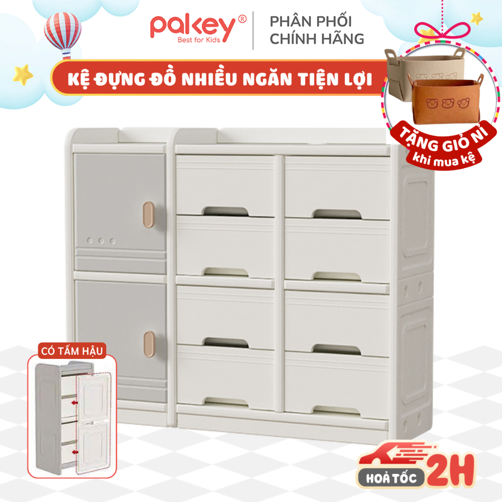 [CÓ TẤM HẬU] Tủ Đựng Đồ Cho Bé Mẫu Mới 2026, Kệ Tủ Đa Năng Cao Cấp Dày Dăn Nhựa Nguyên Sinh An Toàn, Bảo Hành 1 Năm