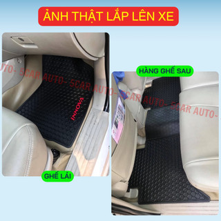 Thảm Lót Sàn Cao Su Xe TOYOTA INNOVA 2017- 2022 - Cao su đúc Không Mùi , Vừa Khít Form Xe- Chống Nước, Dễ Dàng Lắp Đặt
