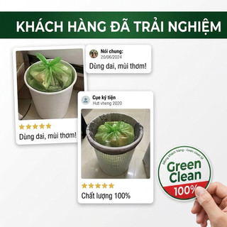 Túi Rác Có Dây Rút 45x40cm 50 Túi/Cuộn - Túi Đựng Rác PE Dày Dai Chịu Lực Chống Rò Nước Thùng Rác Gia Đình Văn Phòng