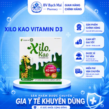 [HÀNG CHUẨN] Siro XILO KAO hộp 20 ống Vitamin D3,bổ sung vitamin K2 và DHA cho cơ thể
