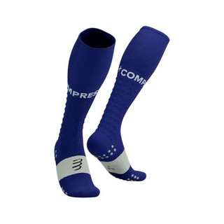 Tất Chạy Bộ Compressport Unisex's Full Socks Run - DAZZ BLUE/SUGAR