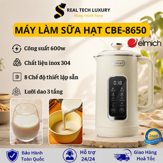 Máy Làm Sữa Hạt CBE-8650 Elmich 1L - 7 Chế Độ Nấu - Tự Ngắt - Chống Cháy - Nút Cảm Ứng - Bảo Hành 2 Năm