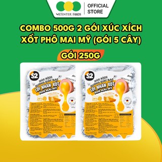 Xúc Xích Nướng Giấy Bạc S2 Vietinter Foods Lõi Nhân Xốt Phô Mai Mỹ
