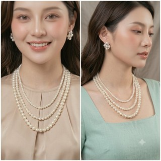 [ DAISYN ] N798  dây chuyền hạt ngọc trai nhân tạo hạt 3 sợi mang áo dài ,  chuỗi hạt ngọc trai nhân tạo sang trọng