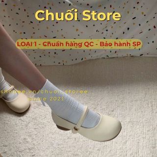 Giày lolita nữ da PU tổng hợp dệt vải đế cao su nữ tính năng động nhẹ nhàng tinh tế