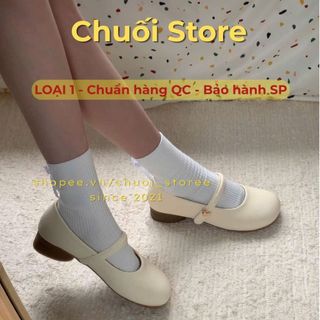 Giày lolita nữ da PU tổng hợp dệt vải đế cao su nữ tính năng động nhẹ nhàng tinh tế