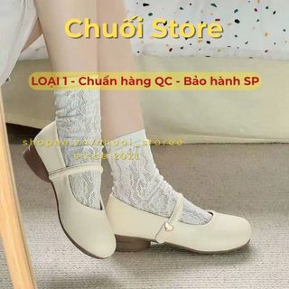 Giày lolita nữ da PU tổng hợp dệt vải đế cao su cao cấp dễ đi dịu dàng nhẹ nhàng
