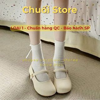 Giày lolita nữ da PU tổng hợp dệt vải đế cao su nữ tính năng động nhẹ nhàng tinh tế