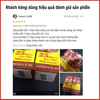 Vitamin Tăng cân Wisdom Weight hộp 25 viên hỗ trợ hấp thu dinh dưỡng giúp tăng cân an toàn không tích nước