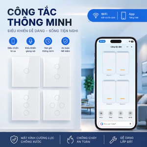 Công tắc thông minh điều khiển qua điện thoại tuya wifi/zigbee