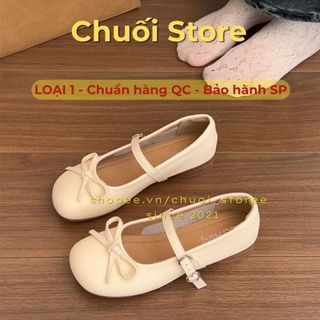 Giày lolita nữ da PU tổng hợp dệt vải đế cao su nữ tính nhẹ nhàng thanh lịch tinh tế