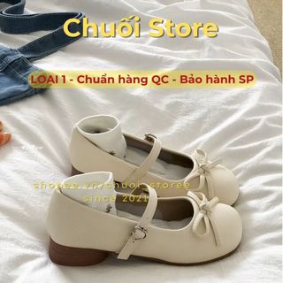Giày lolita nữ da PU tổng hợp dệt vải đế cao su nữ tính nhẹ nhàng thanh lịch tinh tế