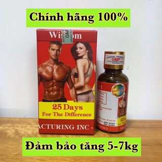 Vitamin Tăng cân Wisdom Weight hộp 25 viên hỗ trợ hấp thu dinh dưỡng giúp tăng cân an toàn không tích nước
