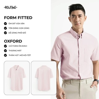 Áo Sơ Mi Nam Tay Ngắn Oxford Form Fitted - Routine 10S25SHS002