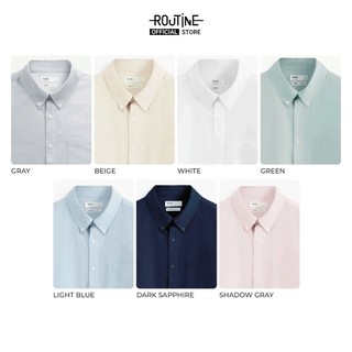 Áo Sơ Mi Nam Tay Ngắn Oxford Form Fitted - Routine 10S25SHS002