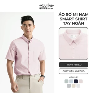 Áo Sơ Mi Nam Tay Ngắn Oxford Form Fitted - Routine 10S25SHS002