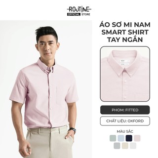 Áo Sơ Mi Nam Tay Ngắn Oxford Form Fitted - Routine 10S25SHS002