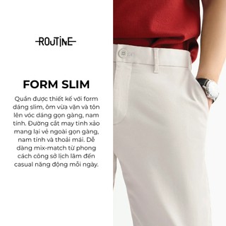 Quần Kaki Dài Nam Cotton Trơn Form Slim - Routine 10S25PCA016