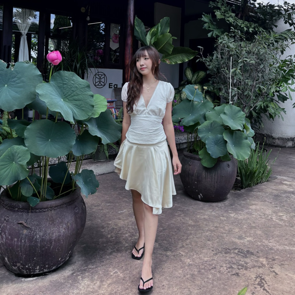 Chân Váy Lụa Xoè Màu Xanh Tiffany ,Hồng Pastel ,Trắng Kem Có Quần Bảo Hộ Chất lụa Mát Rũ không Nhăn🌺