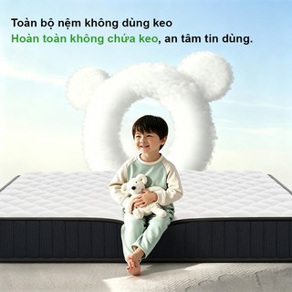 Nệm lò xo KADE 19cm Đệm Foam Cao Su Non Kết Hợp Lò xo liên kết KADE Home Goods Mattress êm ái