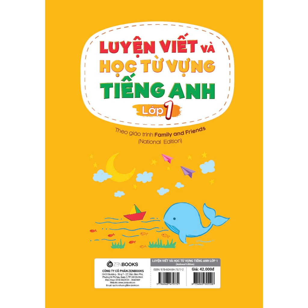 Sách - Luyện Viết Và Học Từ Vựng Tiếng Anh Lớp 1