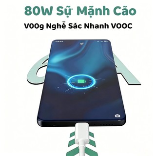 Cáp sạc VOOC siêu nhanh 80W 100W Type-C dành cho OPPO Find X8 X8 Pro X7 Ultra X6 Pro Reno13 12 11 10 9 8 A60 A58 A57 A38