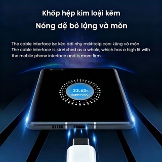 Tương thích với cáp sạc nhanh OPPO SuperVOOC 100W/80W/6A USB sang Type-C, phù hợp với OPPO Find X8/X7/X6 Pro/Reno13 12