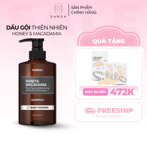 Dầu gội thiên nhiên KUNDAL HONEY & MACADAMIA SHAMPOO 500ml | DAMDAVN