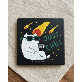 🐱 Lót Ly Gốm "Những Chiếc Mèo Thư Giãn" – congngoartwork