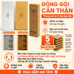 CONOCO Tủ quần áo 2 cánh 80cm ván dày có thanh treo gọn phòng ngủ nhỏ — ảnh 8