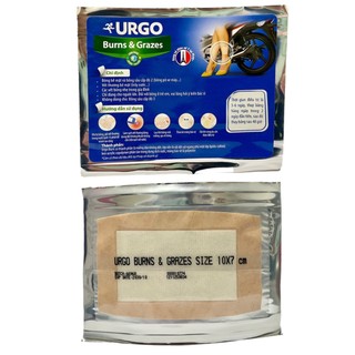 Miếng dán Urgo Burns & Grazes hỗ trợ dán bỏng và các vết thương bề mặt (10cm x 7cm)