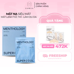Mặt nạ siêu mát MENTHOLOGY SUPER COOL MASK 25ml (Hộp 5 miếng) | DAMDAVN