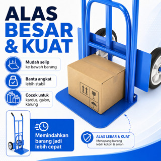 Xe đẩy Hàng 2 Bánh Tải Trọng 250kg Có 3 Nan Nhỏ Chắc Chắn.xe kéo đẩy đều được Giá Rẻ, Siêu Bền (Hót)