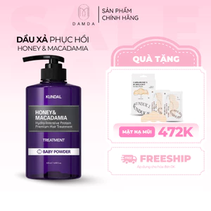 Dầu xả phục hồi tóc hư tổn KUNDAL HONEY & MACADAMIA TREATMENT 500ml | DAMDAVN