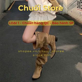 Giày boot nữ da PU tổng hợp dệt vải đế cao su dễ mang thuận tiện nữ tính thanh lịch