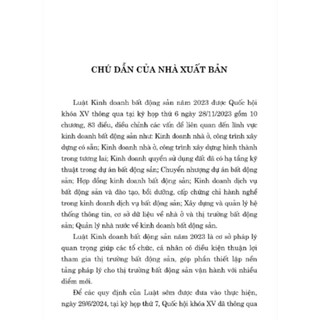 Luật Kinh Doanh Bất Động Sản Năm 2023 (Sửa Đổi, Bổ Sung Năm 2024)