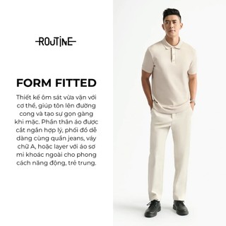 [🔥HOT] Áo Polo Nam Trơn Tay Ngắn Phối 3 Cúc Form Fitted - Routine 10F24POL014