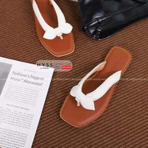 Dép bệt nữ quai kẹp nơ cao cấp MYSS - DE123