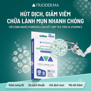 Miếng dán mụn Ngày và Đêm18/36 Miếng Trioderma Chính Hãng