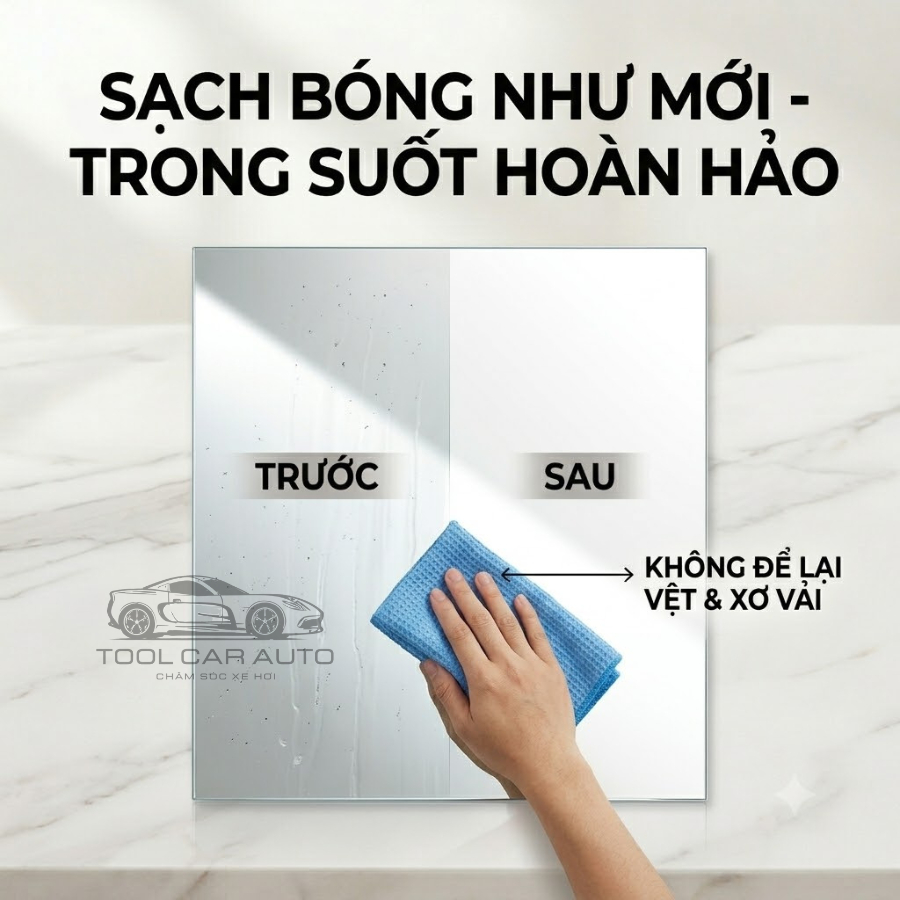 Khăn Lau Kính Đa Năng Microfiber Cao Cấp, Thấm Hút X7 Lần, Dùng Cho Gia Đình, Gara Xe, Dùng Lâu Dài. | BigBuy360 - bigbuy360.vn