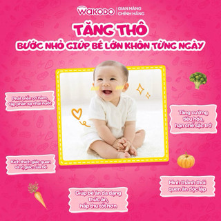 Cháo ăn liền Wakodo Nhật Bản 80g - Cháo tươi cho bé 7 tháng 9 tháng.