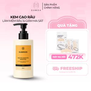 Kem cạo râu BARBER501 Shaving Booster Smoothie VITA – Hỗ trợ làm dịu da, dưỡng ẩm, chiết xuất thiên nhiên 300ml | DAMDA